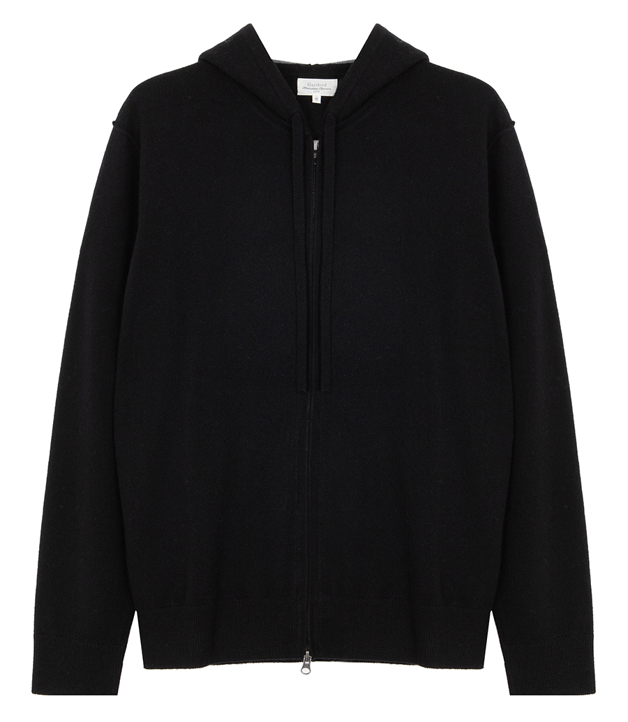 HARTFORD - WOOL & CASHMERE ZIP HOODIE