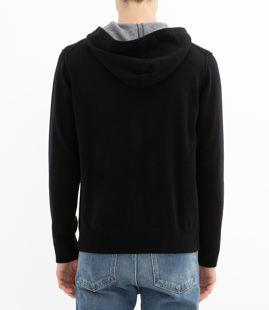 WOOL & CASHMERE ZIP HOODIE