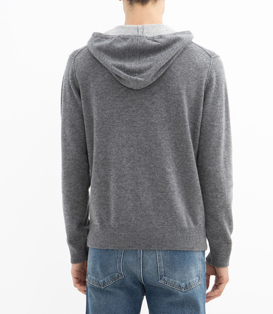 WOOL & CASHMERE ZIP HOODIE