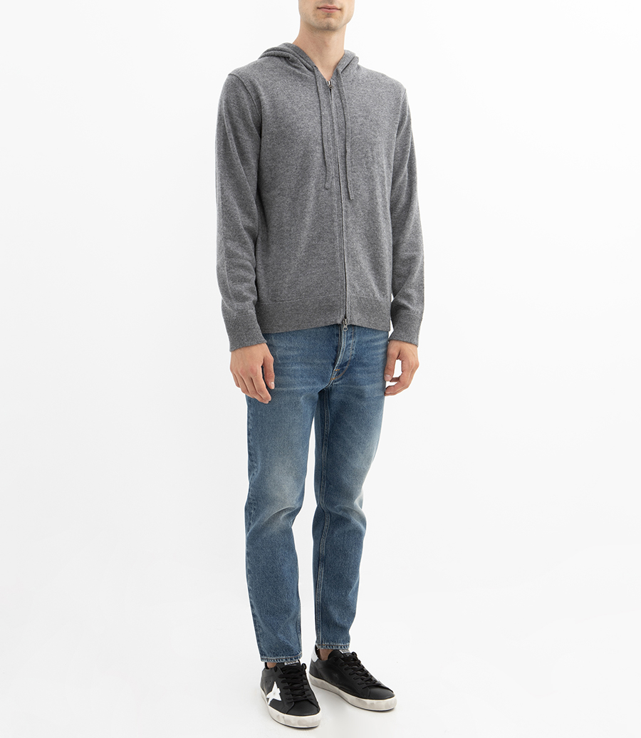 WOOL & CASHMERE ZIP HOODIE