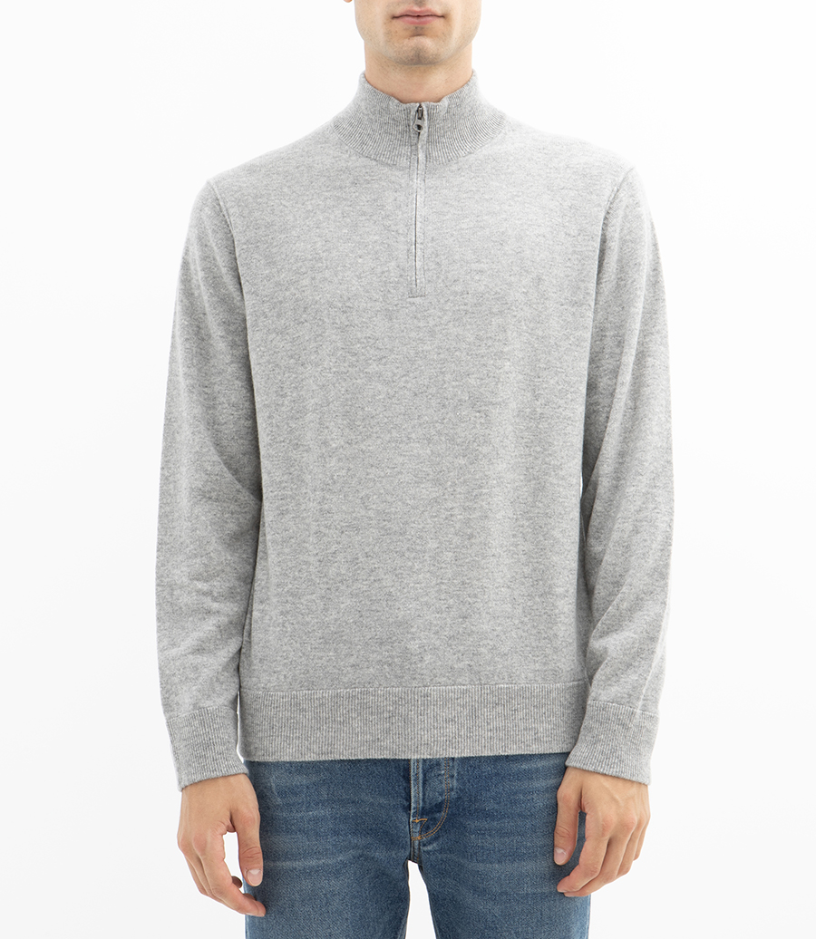 WOOL & CASHMERE TRUCKER SWEATER