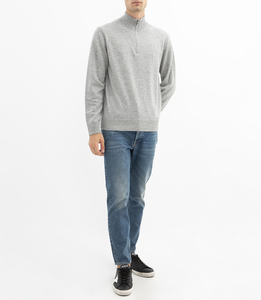 WOOL & CASHMERE TRUCKER SWEATER