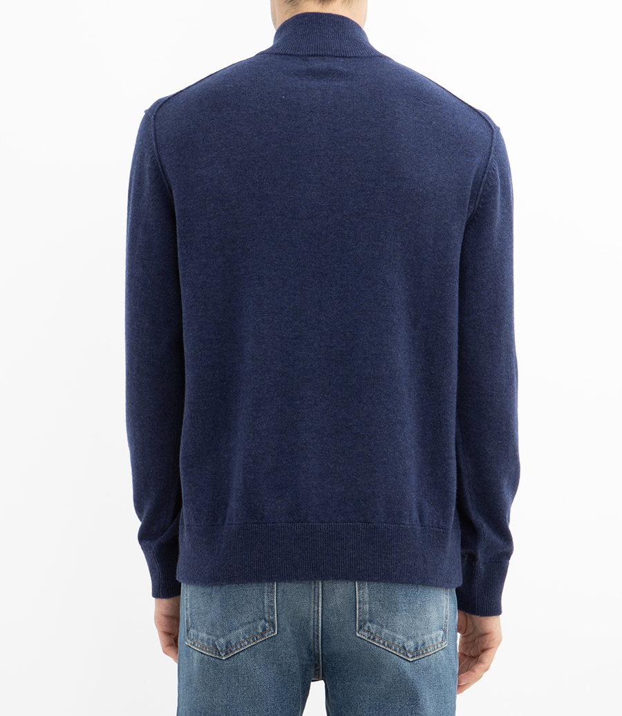 WOOL & CASHMERE TRUCKER SWEATER