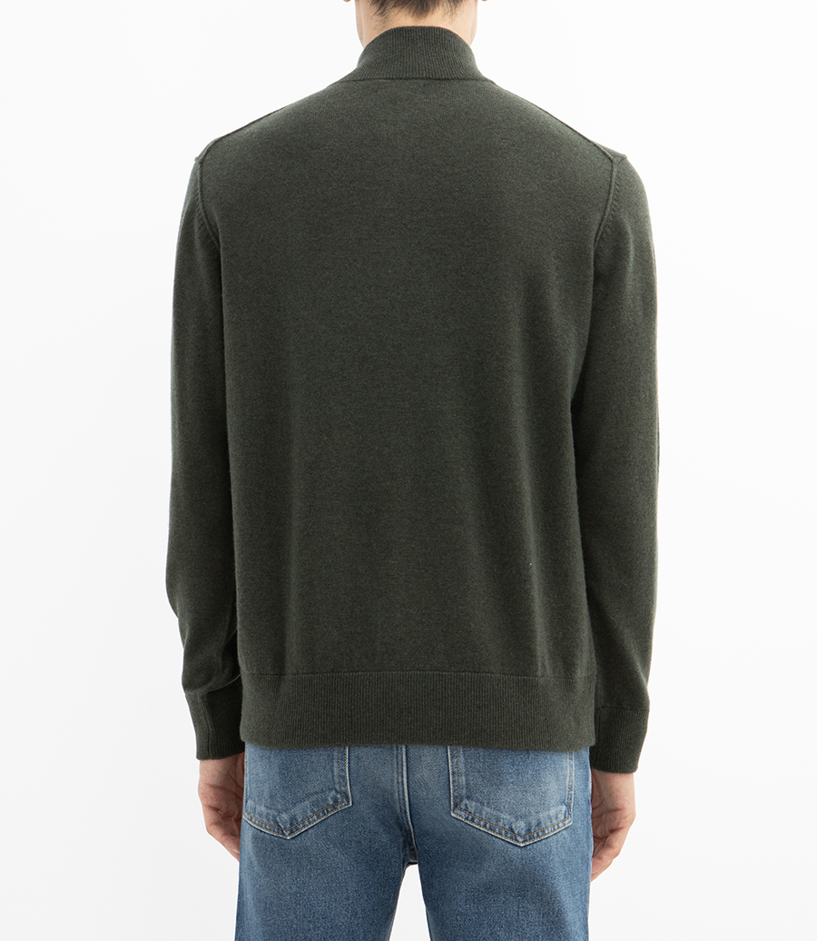 WOOL & CASHMERE TRUCKER SWEATER