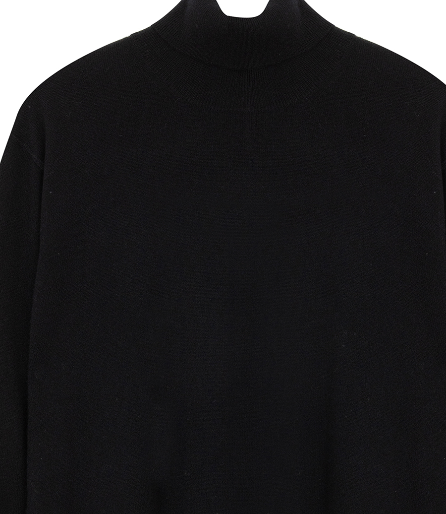 WOOL & CASHMERE ROLL NECK SWEATER