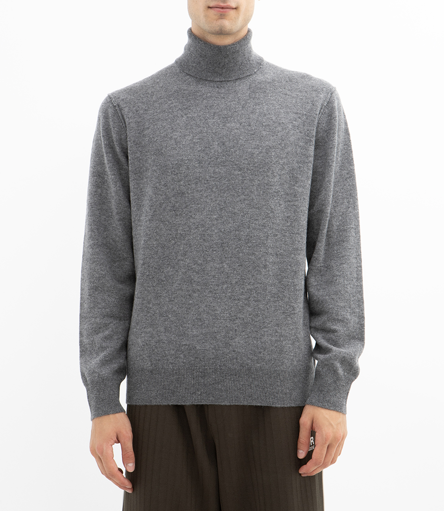 WOOL & CASHMERE ROLL NECK SWEATER