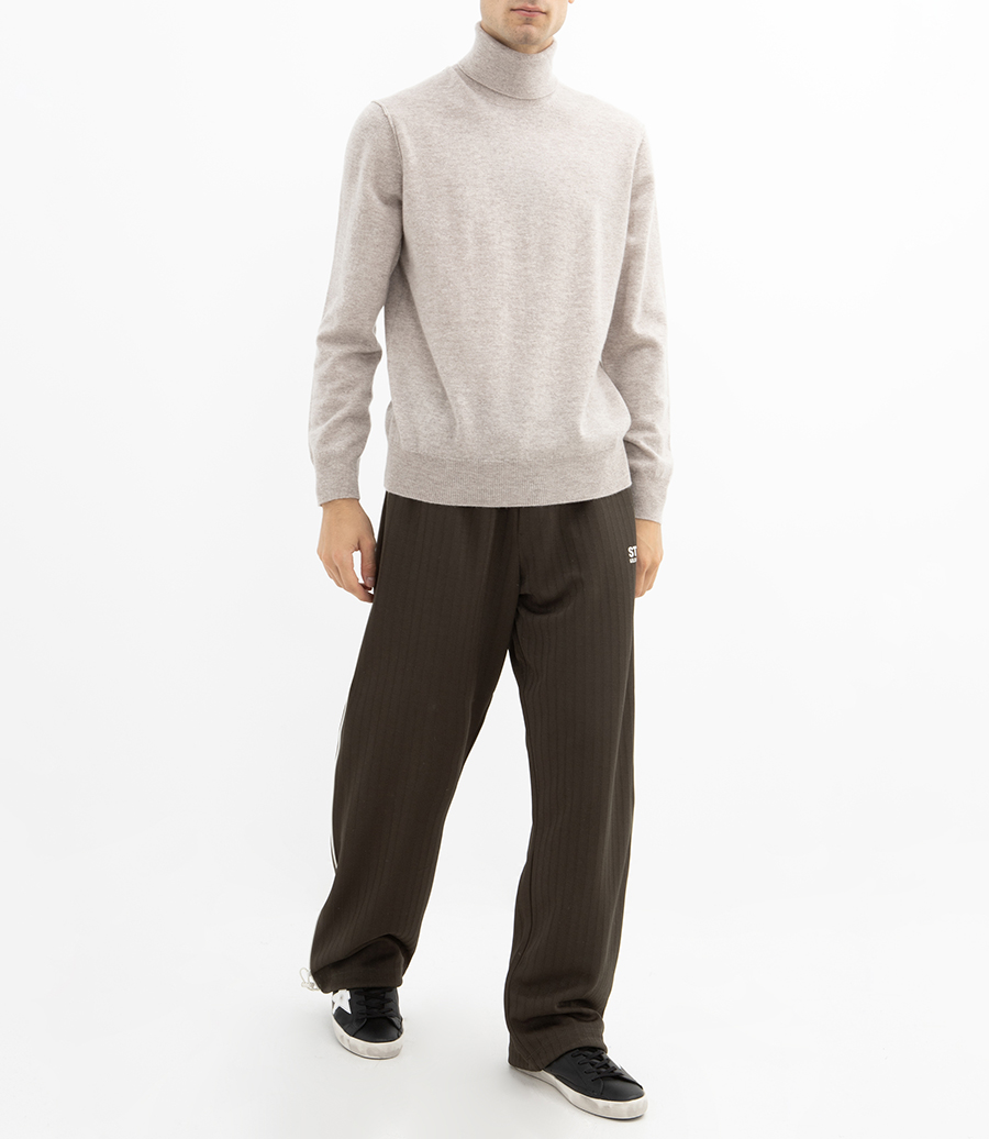 WOOL & CASHMERE ROLL NECK SWEATER