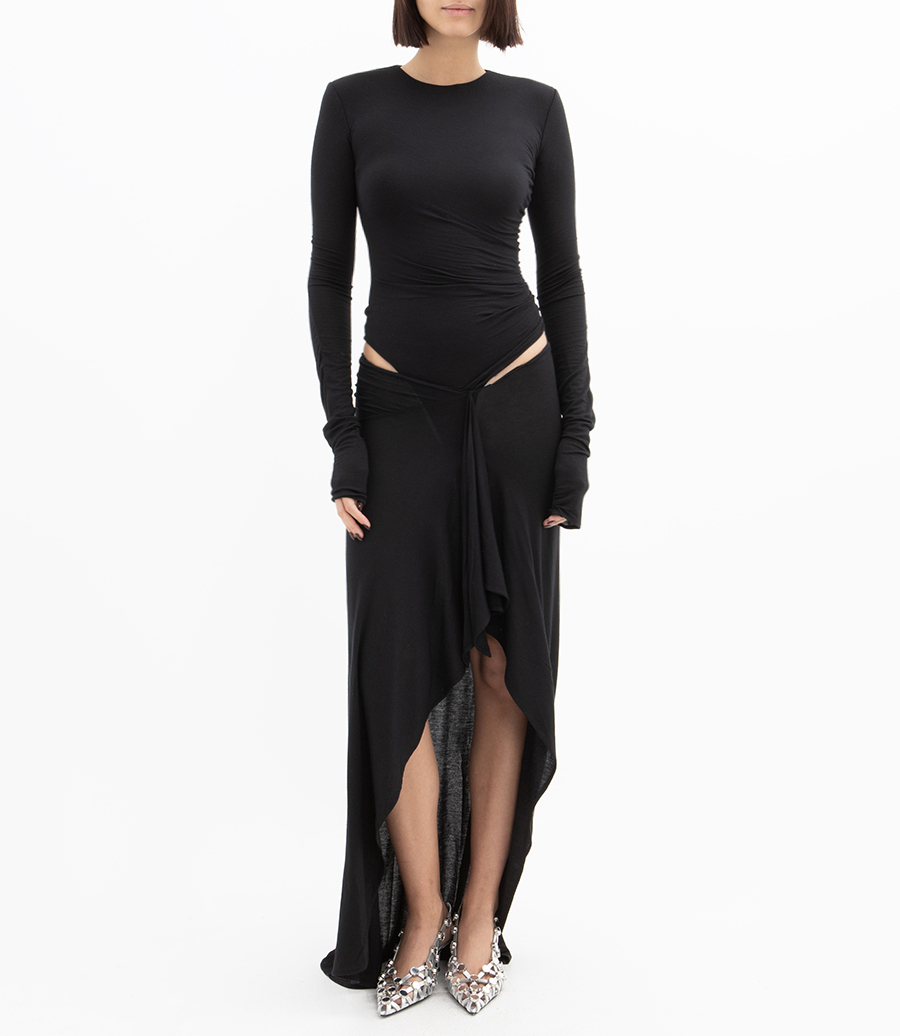 MIDI DRESS JERSEY CASHMERE