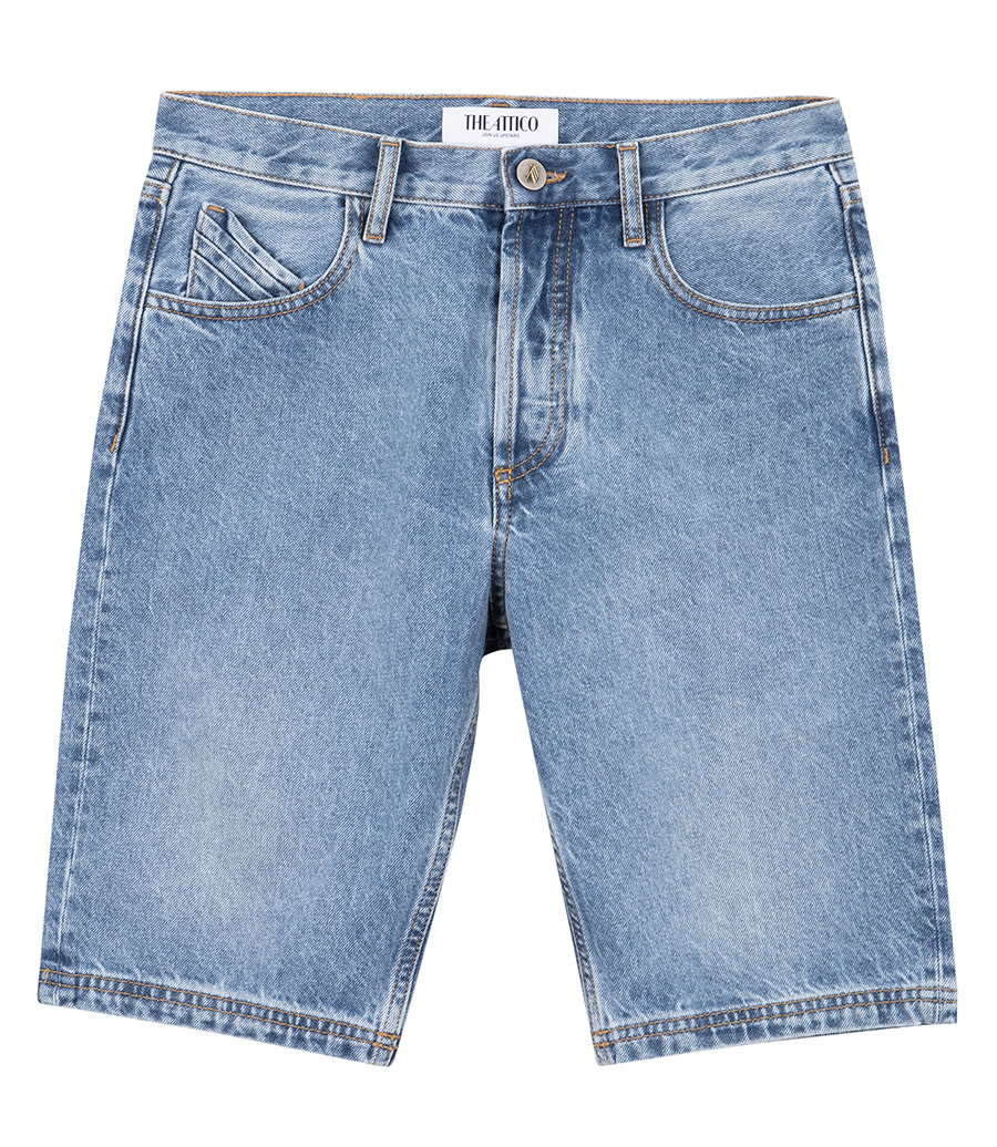 THE ATTICO - SKY BLUE SHORT PANTS