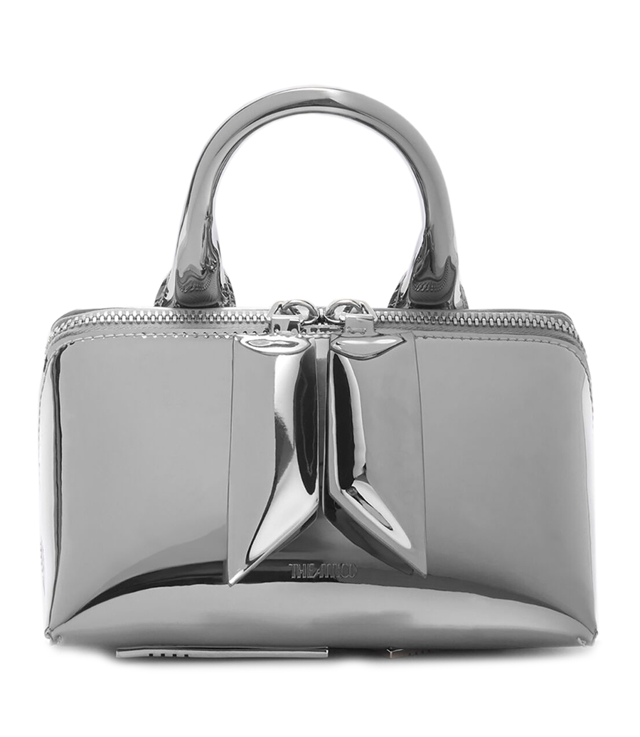 THE ATTICO - ''FRIDAY'' SILVER MINI HANDBAG