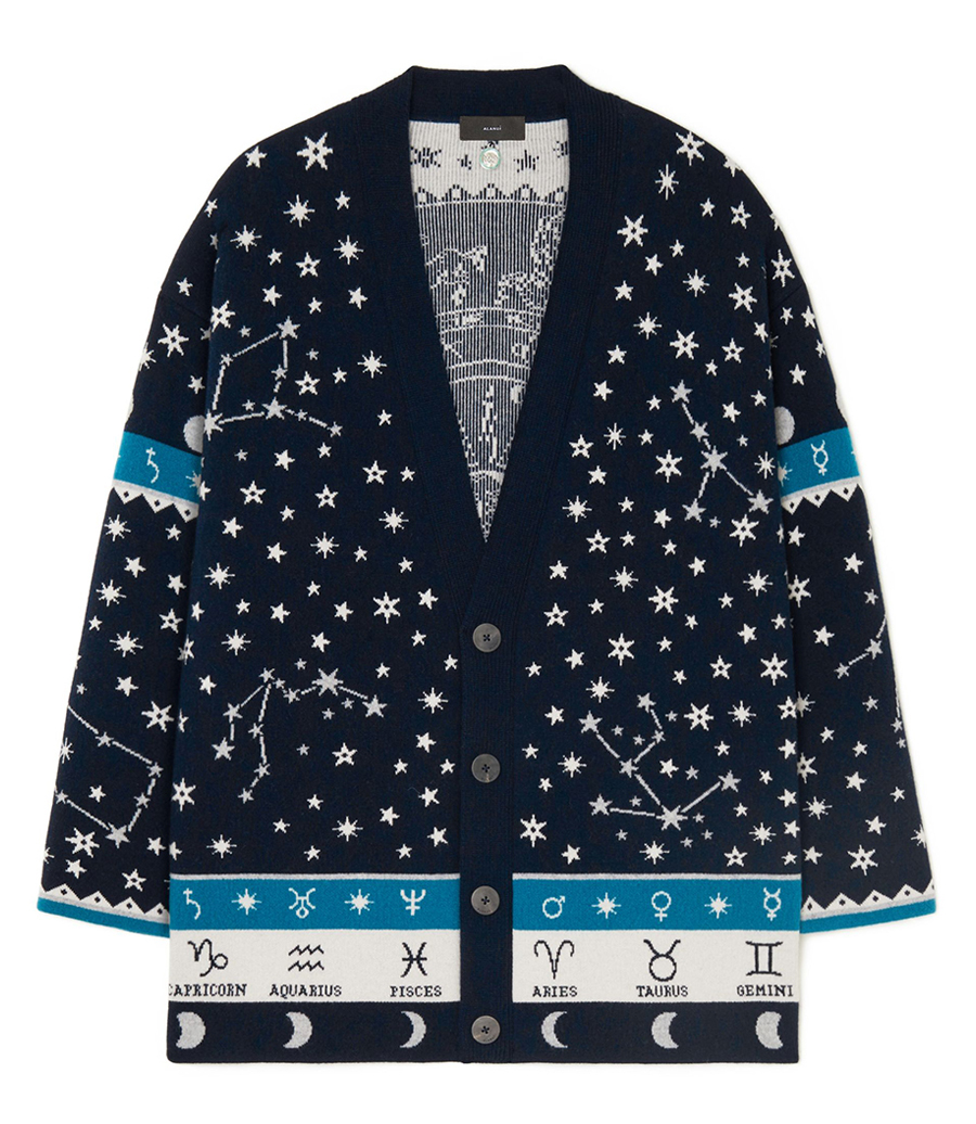 ALANUI - ASTROLOGY WHEEL CARDIGAN MIDNIGHT