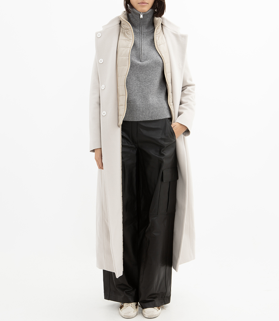 WIDE-LEG CARGO PANT IN LEATHER