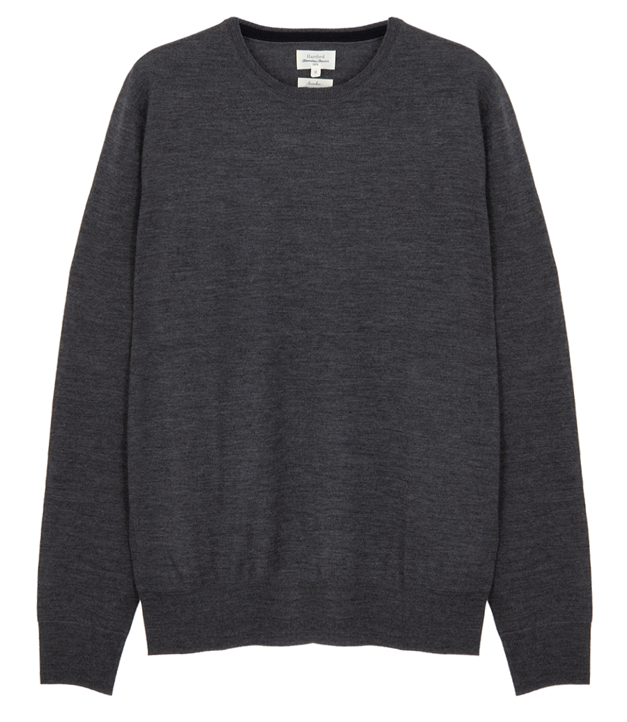 HARTFORD - MERINO CREW NECK PULLOVER