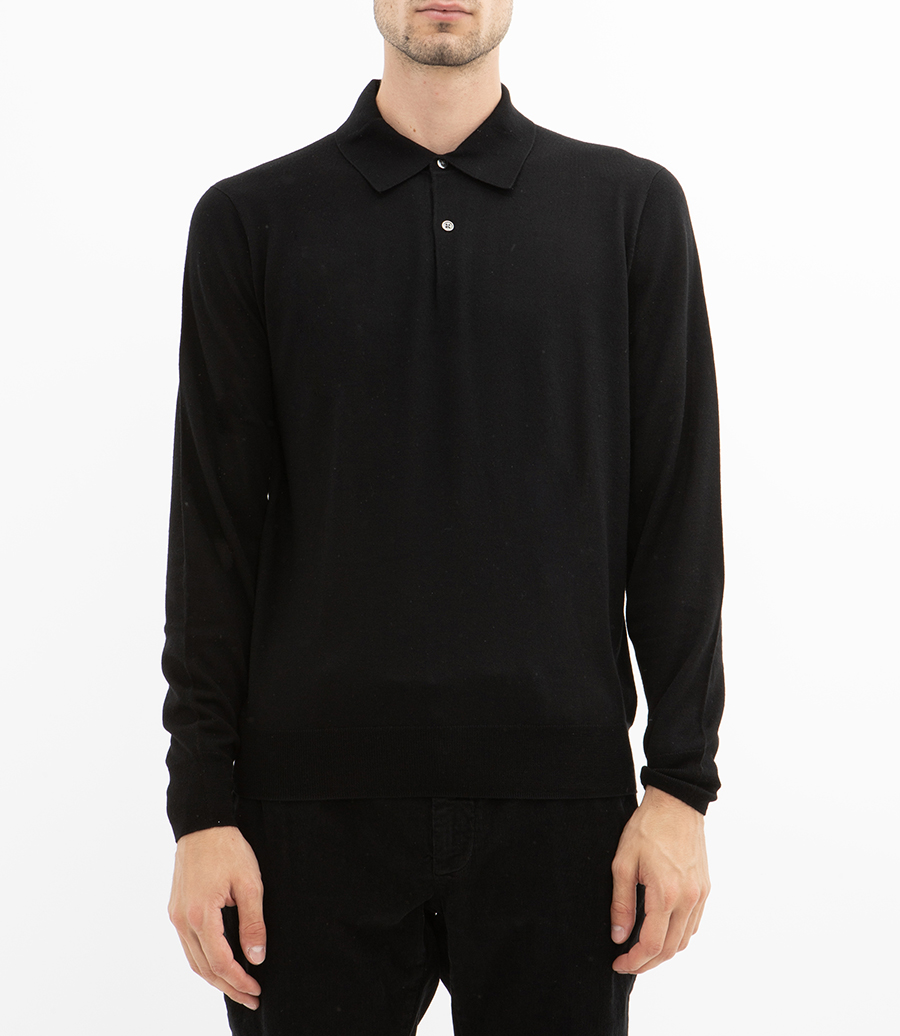 MERINO POLO PULLOVER