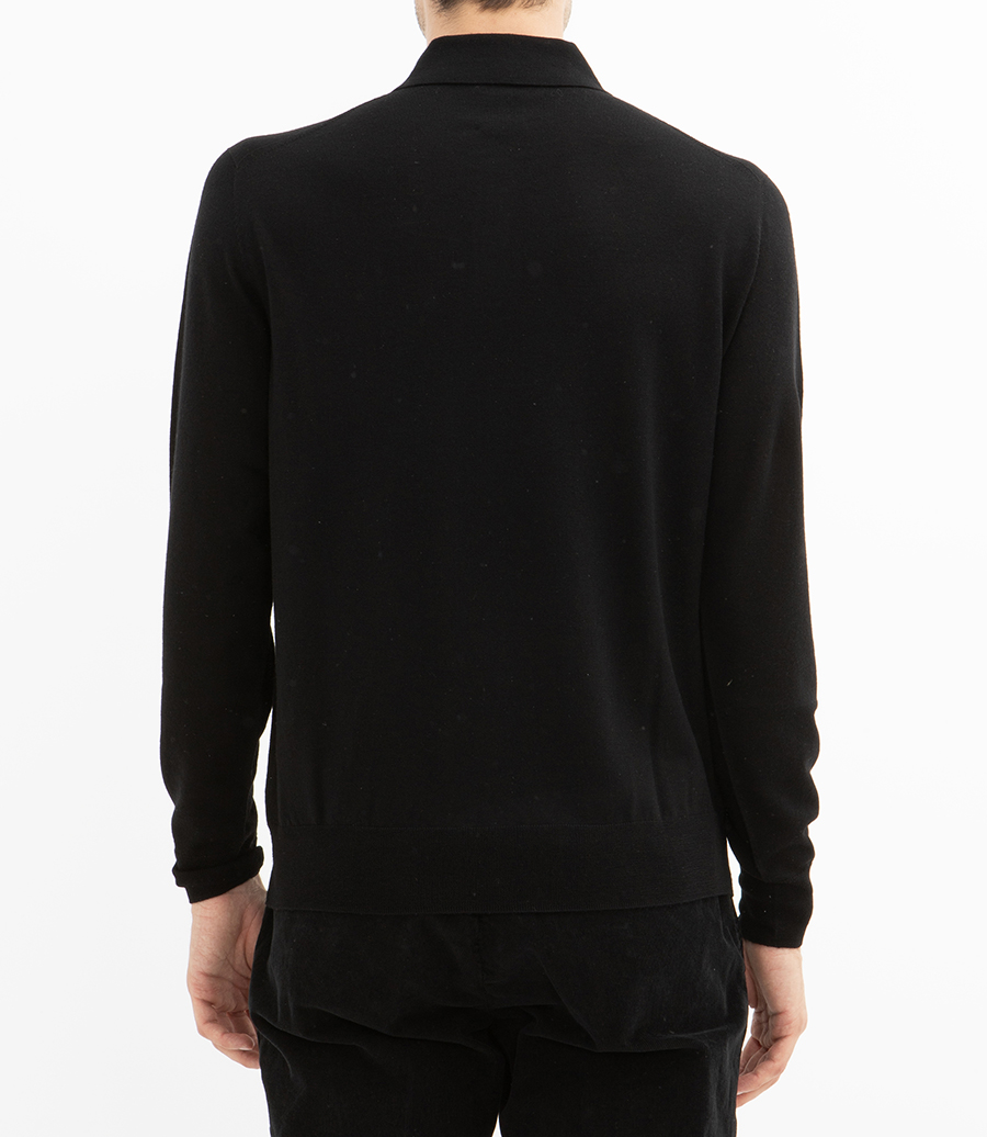 MERINO POLO PULLOVER