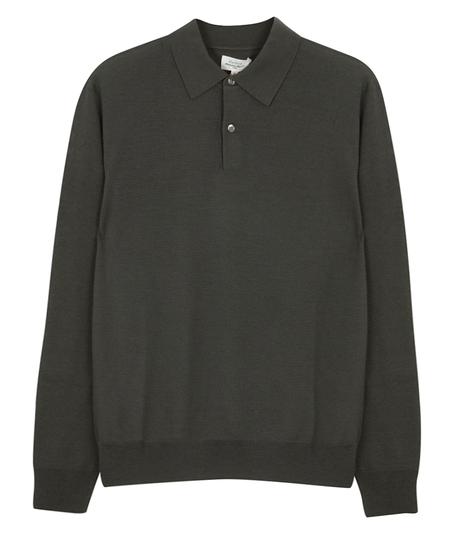 HARTFORD - MERINO POLO PULLOVER