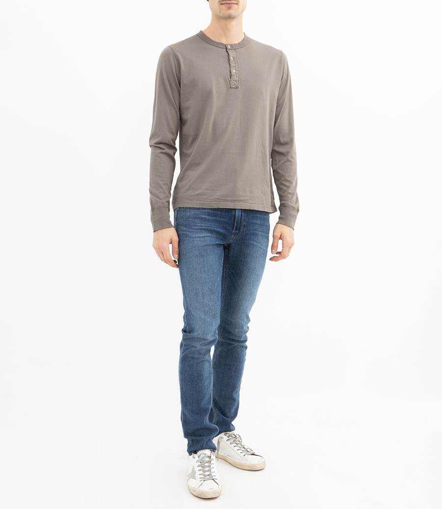 LS SUPIMA JERSEY HENLEY