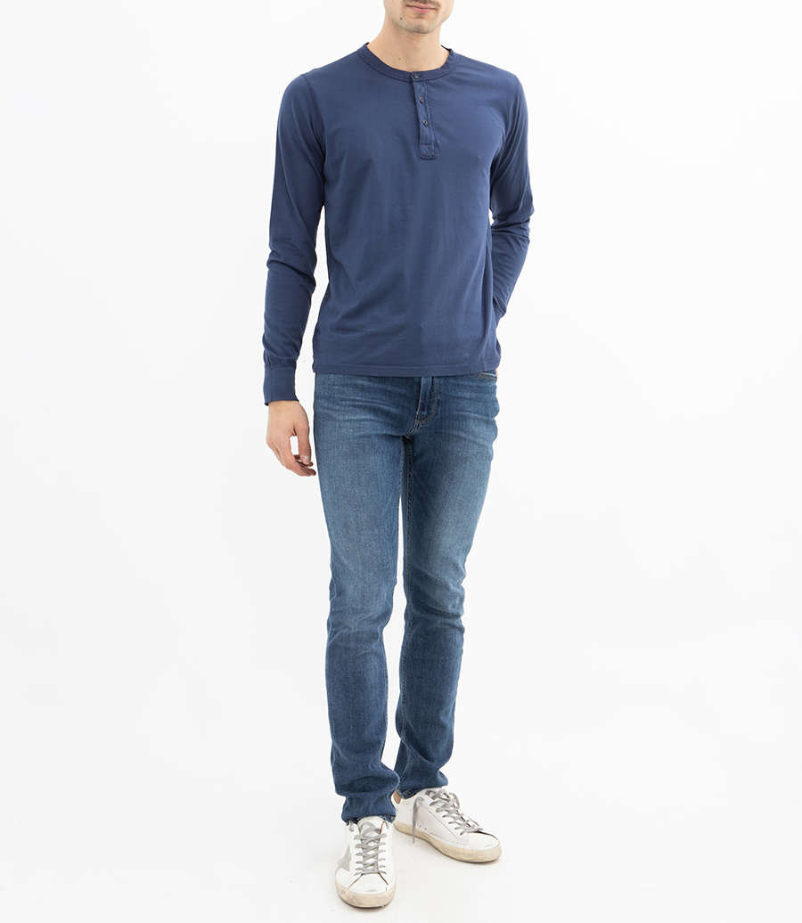 LS SUPIMA JERSEY HENLEY