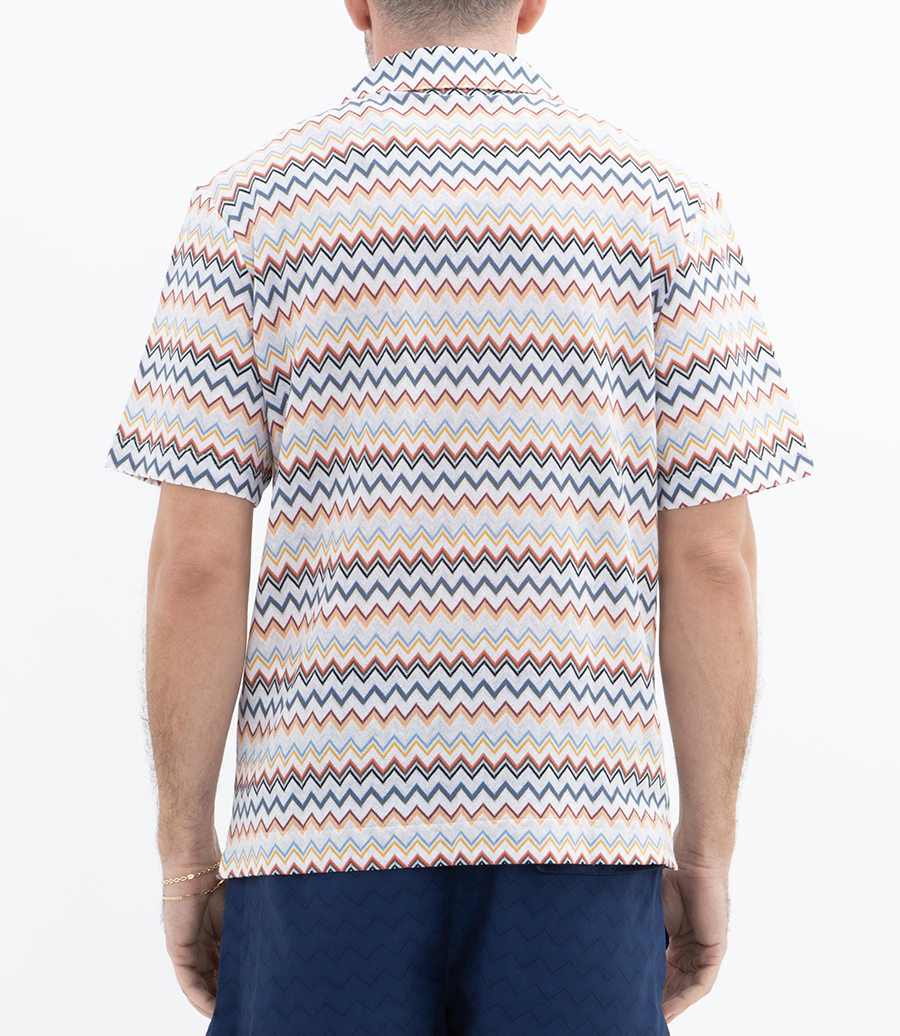 MULTICOLOR ZIG ZAG SHORT SLEEVE SHIRT