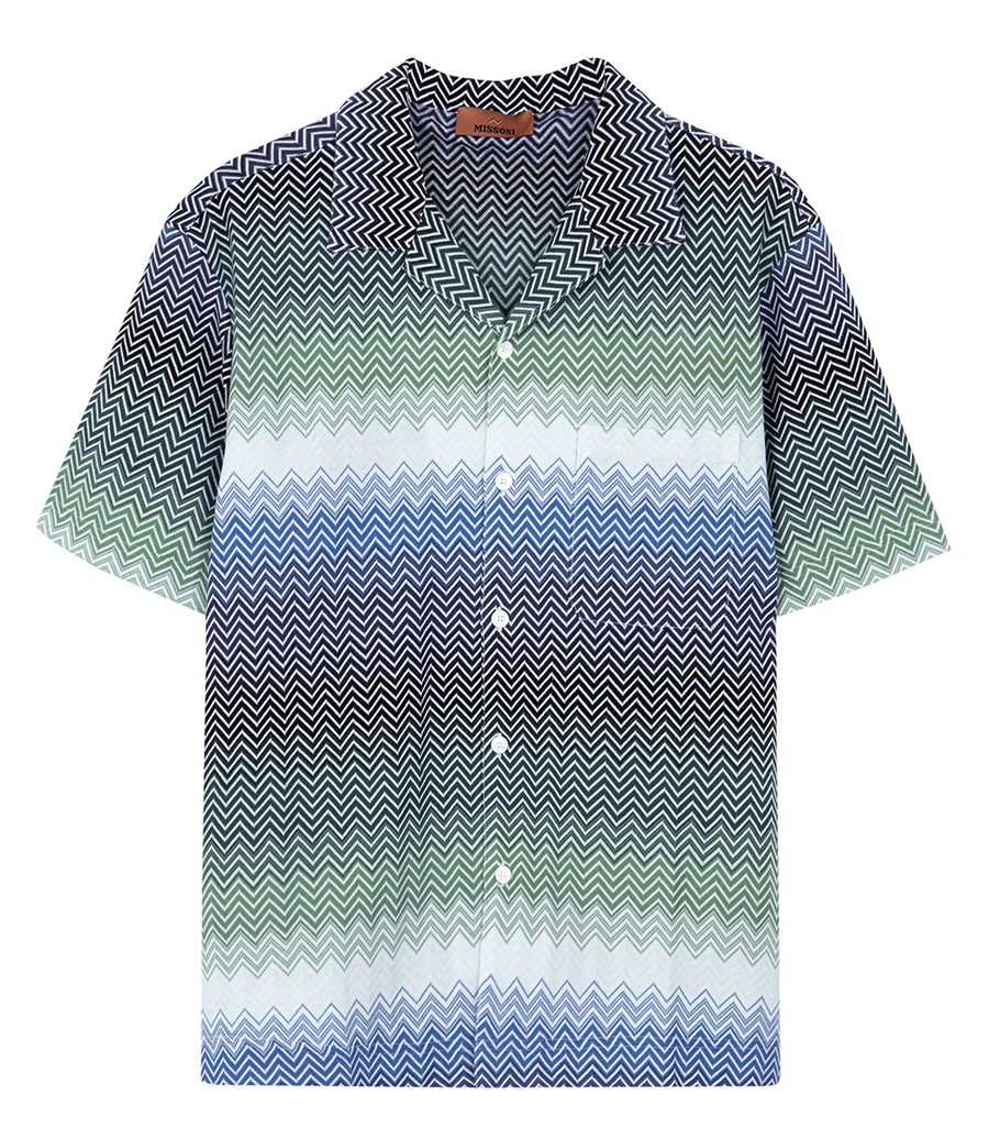 MISSONI - SHORT SLEEVE SHIRT-DEGRADE ZIG ZAG