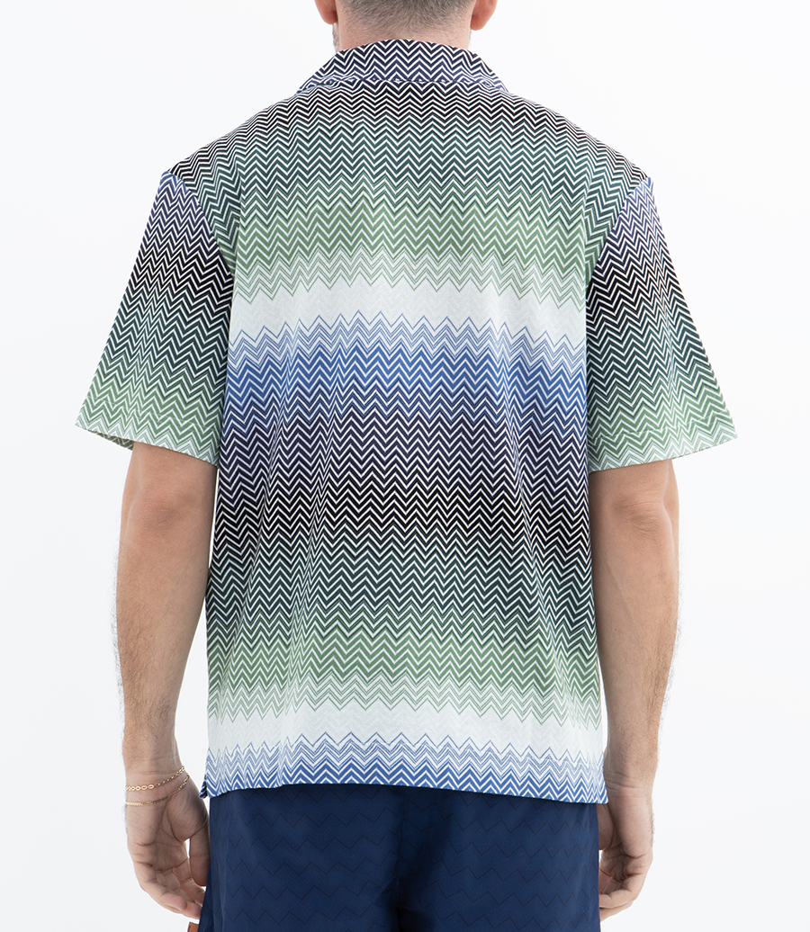 SHORT SLEEVE SHIRT-DEGRADE ZIG ZAG