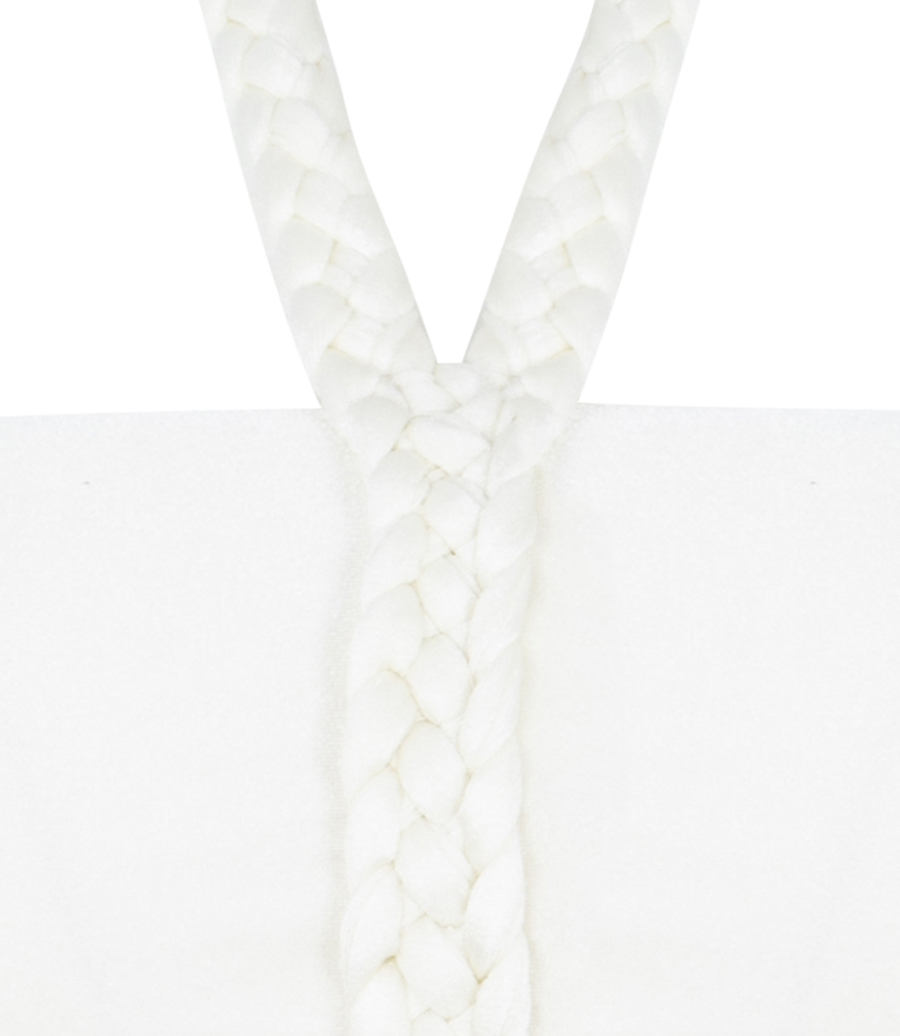 JERSEY SANDS HALTERNECK BRAIDED TOP