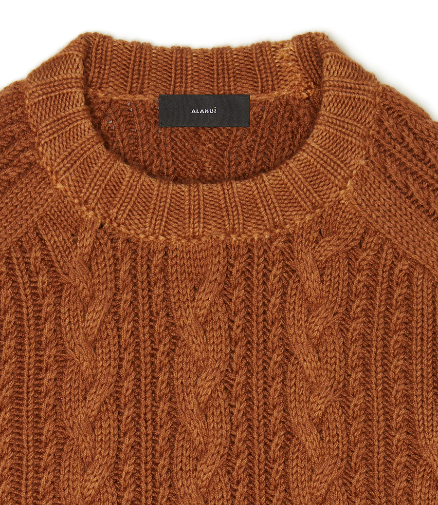 HUES OF THE DESERT CABLE SWEATER