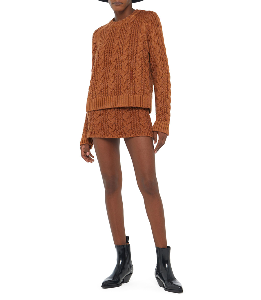 HUES OF THE DESERT CABLE SWEATER