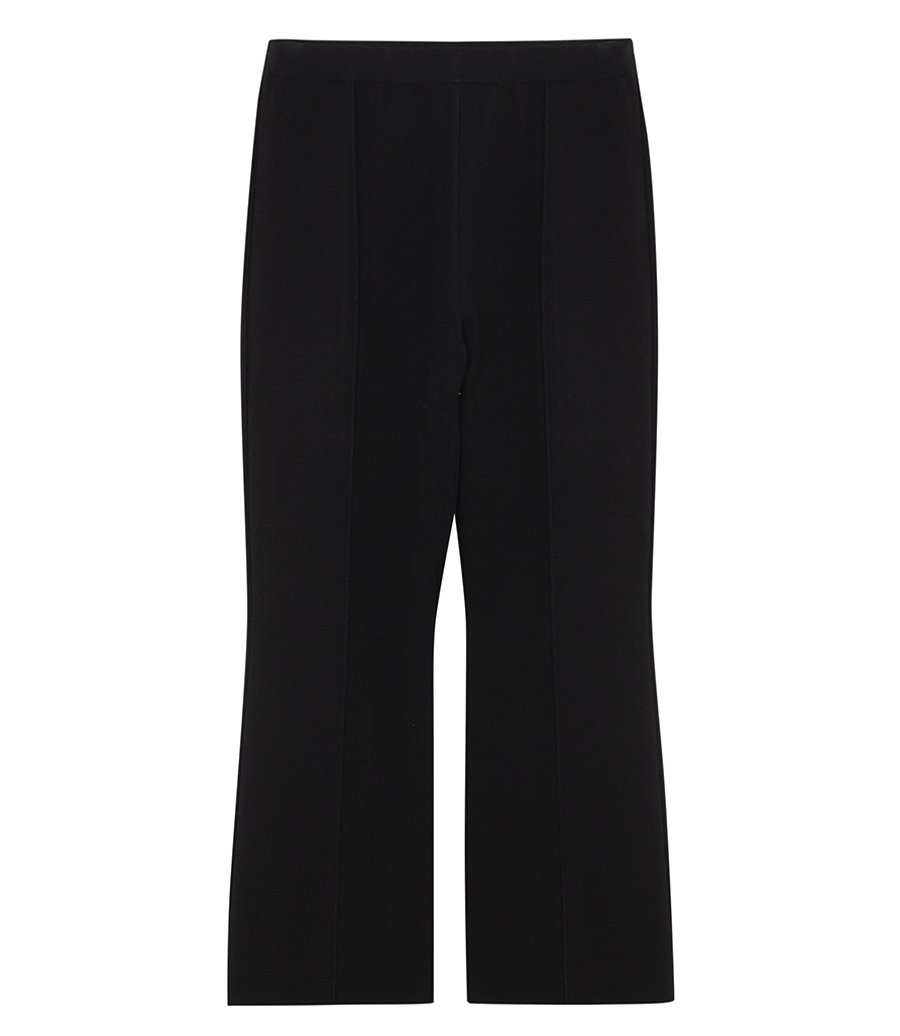 THEORY - CROPPED FLARE PANT IN CREPE KNIT