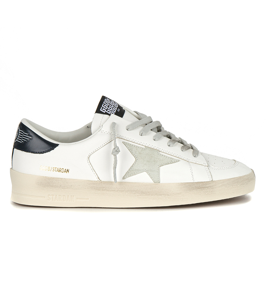 GOLDEN GOOSE  - WHITE LEATHER STARDAN