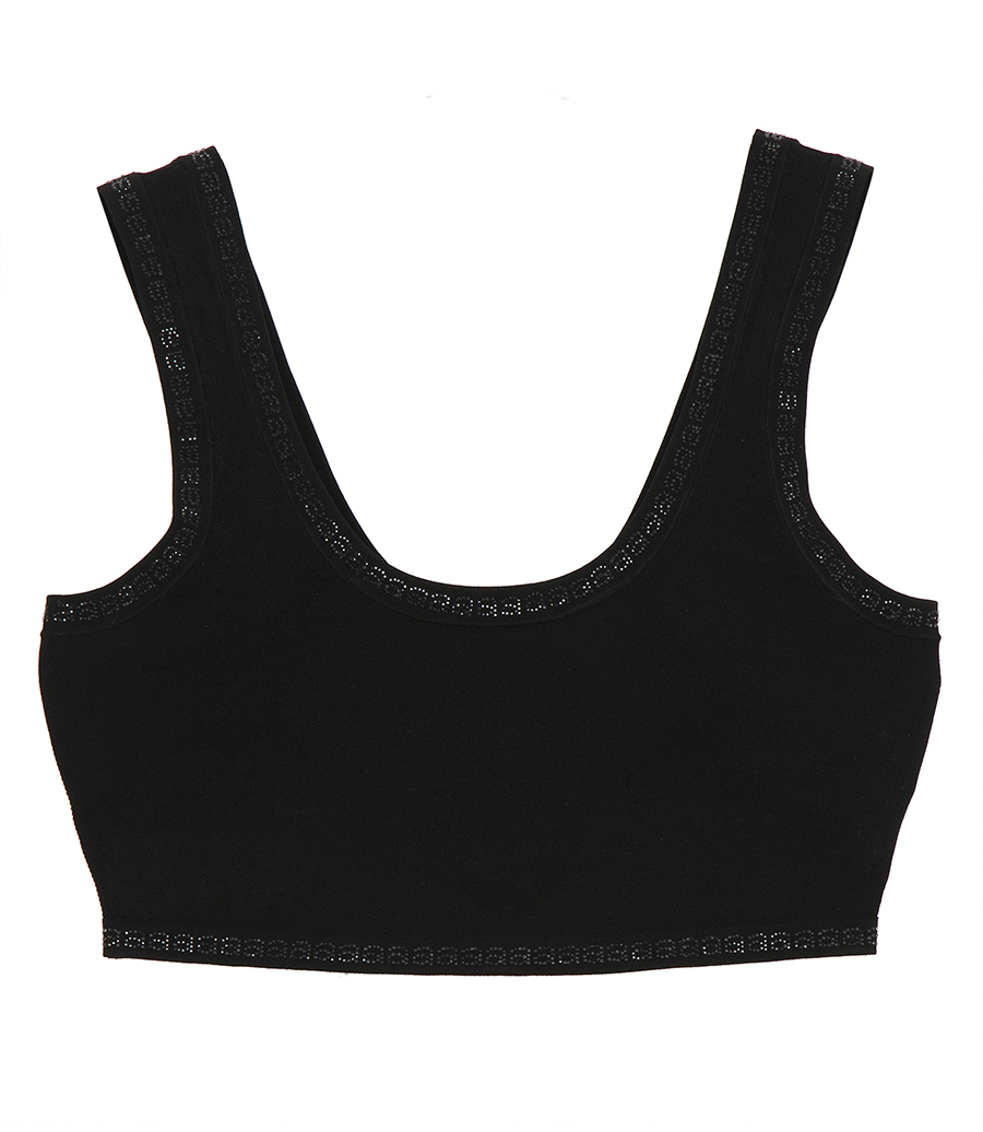 ALEXANDER WANG - CRYSTAL TRIM BRA TOP