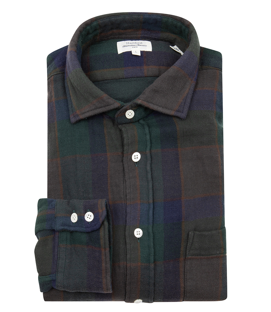 HARTFORD - PAUL CHECKED FLANNEL SHIRT