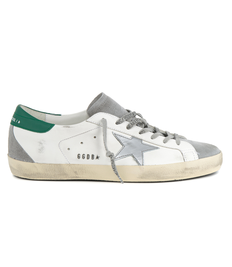 GOLDEN GOOSE  - SILVER LAMINATED STAR SUPER-STAR