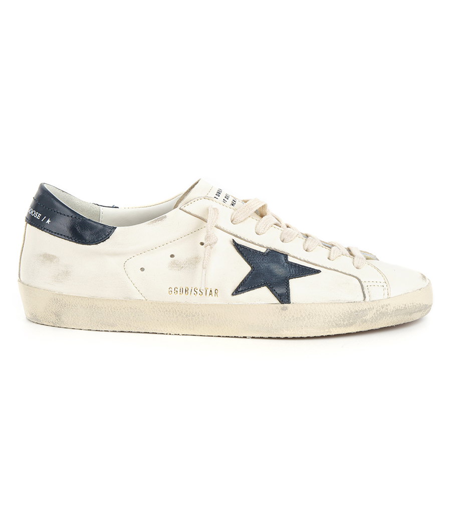 GOLDEN GOOSE  - SHINY LEATHER STAR SUPER-STAR