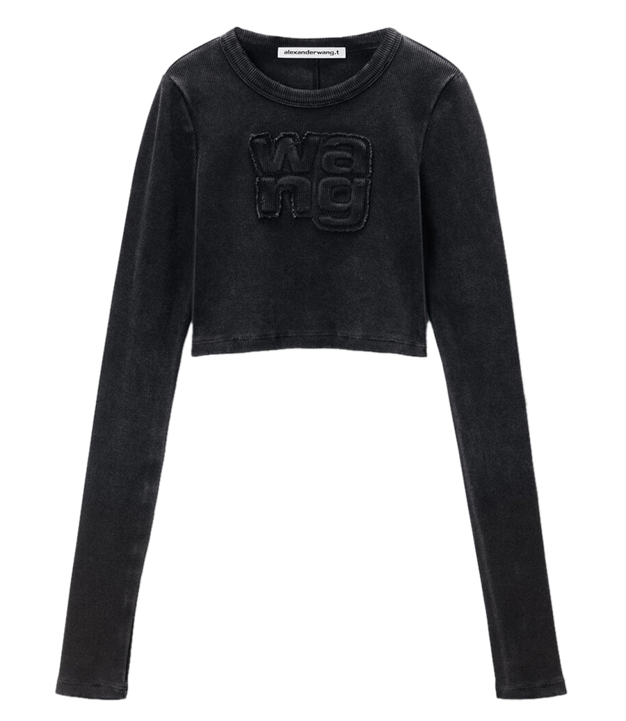 ALEXANDERWANG.T - DISTRESSED EDGE LS TEE