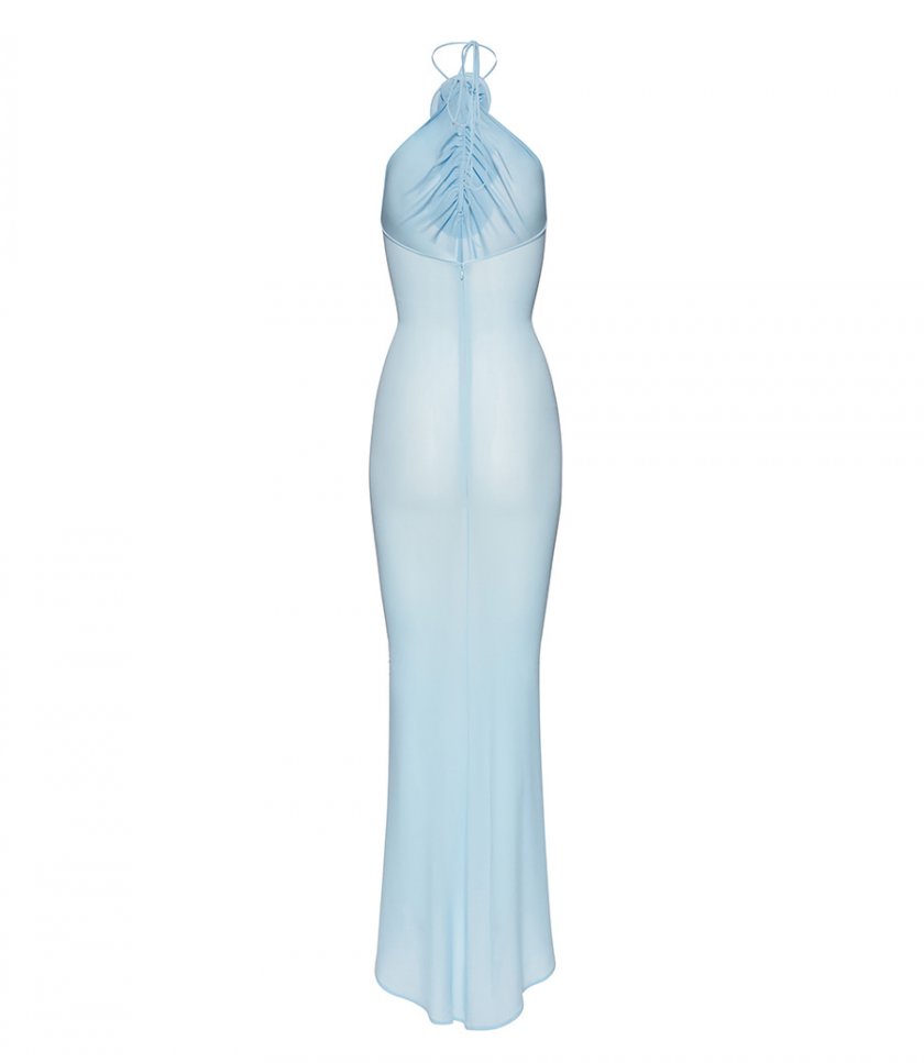 HALTER MAXI DRESS IN BLUE