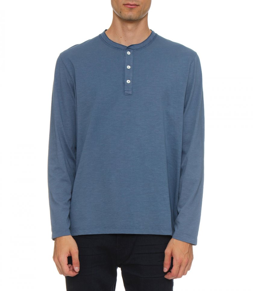 HENLEY T-SHIRT LS