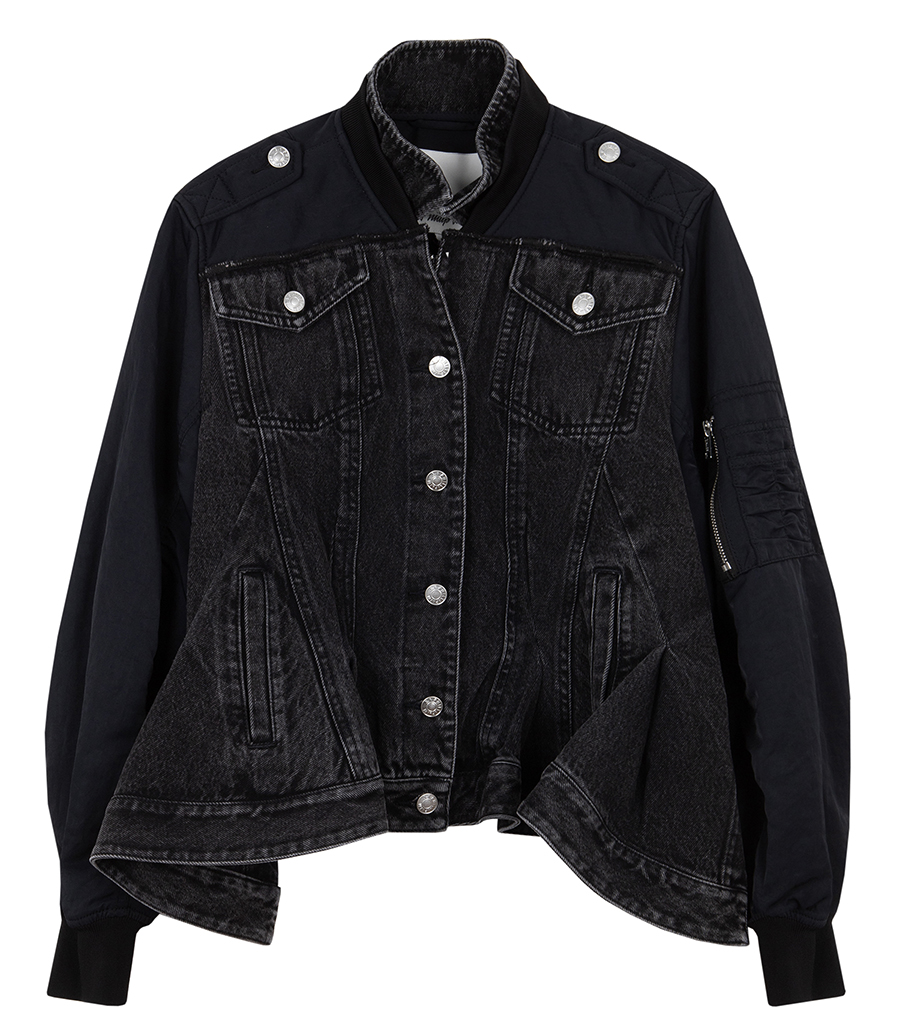 3.1 PHILLIP LIM - HYBRID DENIM FLIGHT JACKET