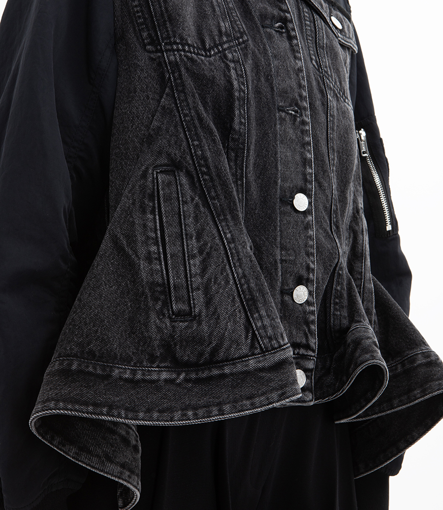 HYBRID DENIM FLIGHT JACKET