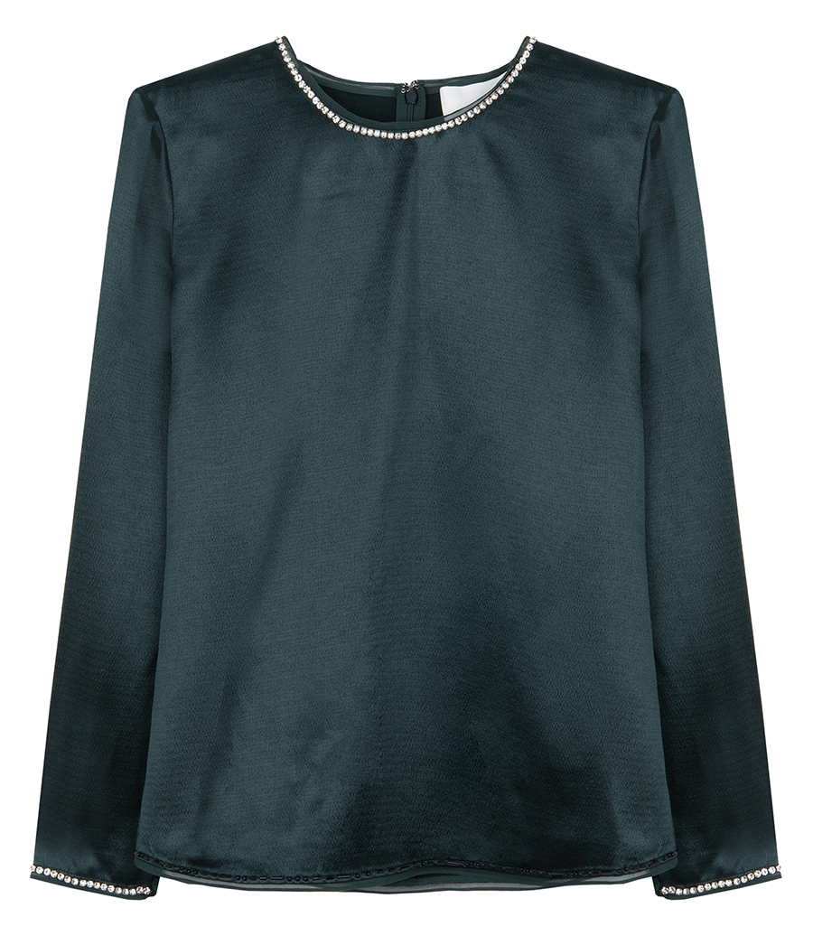 3.1 PHILLIP LIM - CRYSTAL TRIM LS TOP