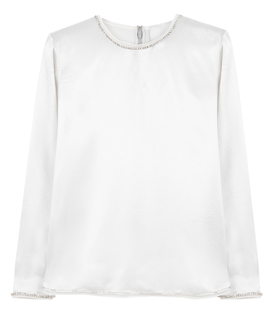 3.1 PHILLIP LIM - CRYSTAL TRIM LS TOP