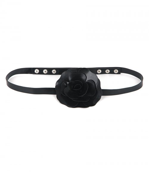 BELT WITH LATEX FLOWER