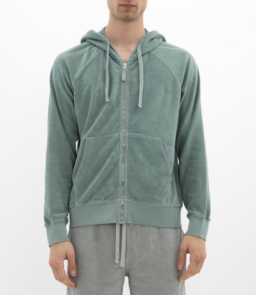 ZIPPER LS TOWELLING HOODIE