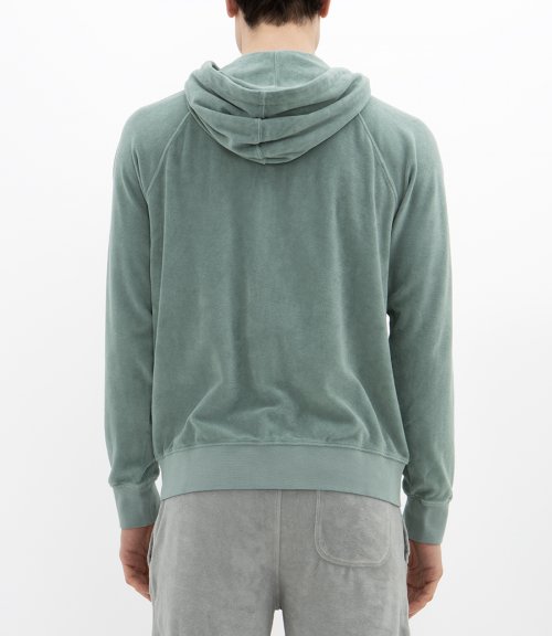 ZIPPER LS TOWELLING HOODIE