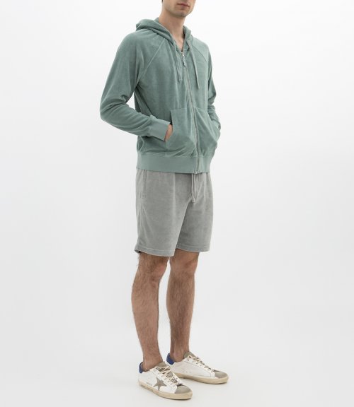 ZIPPER LS TOWELLING HOODIE