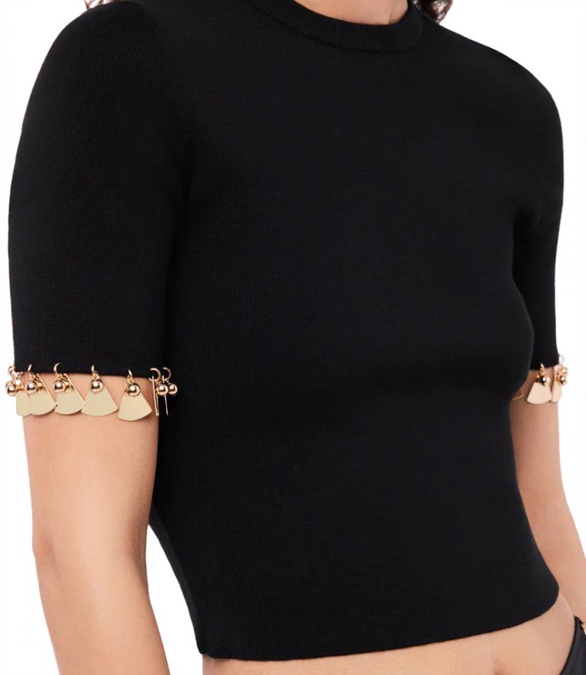 TOP EMBELLISHED WITH GOLDEN STUD