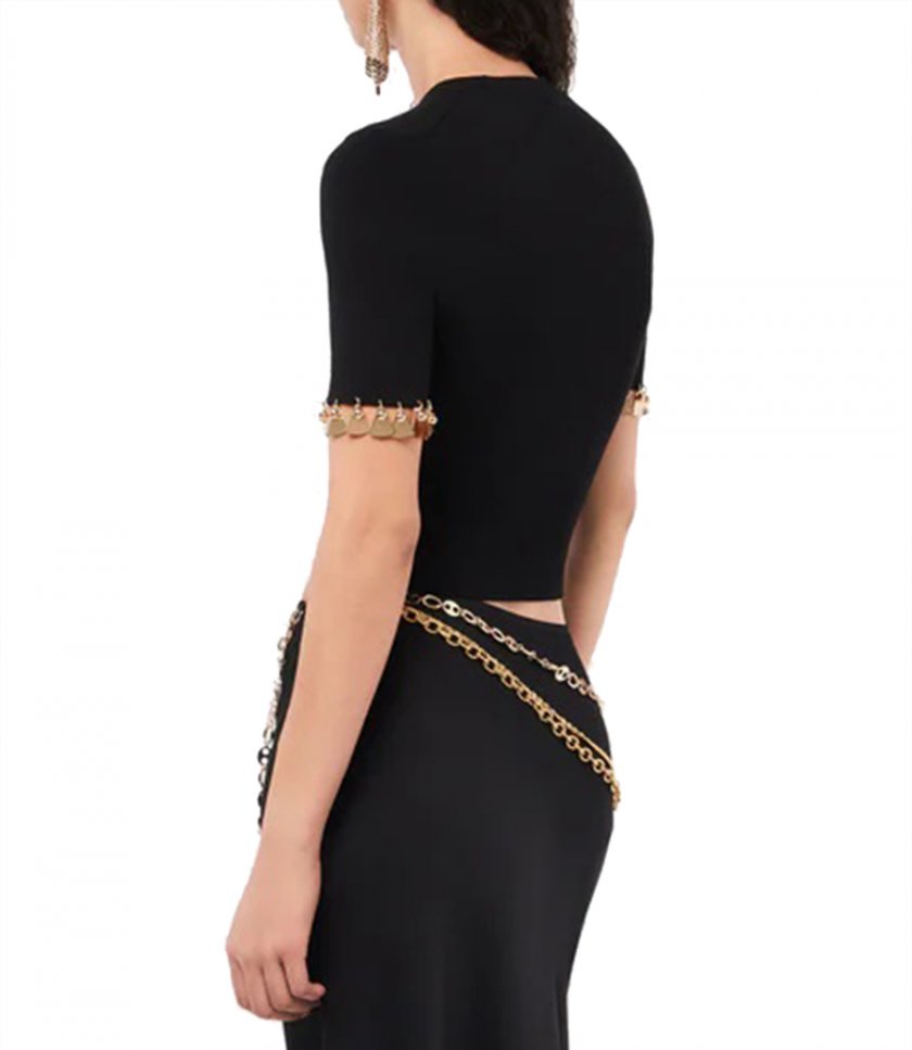 TOP EMBELLISHED WITH GOLDEN STUD