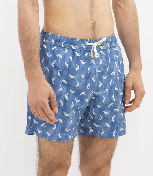 SWIM WHALES PRINTED