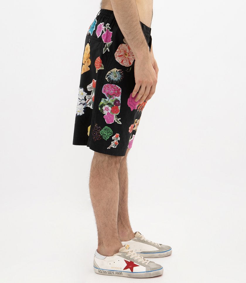 BERMUDA SHORTS WITH FLOWER PRINTS