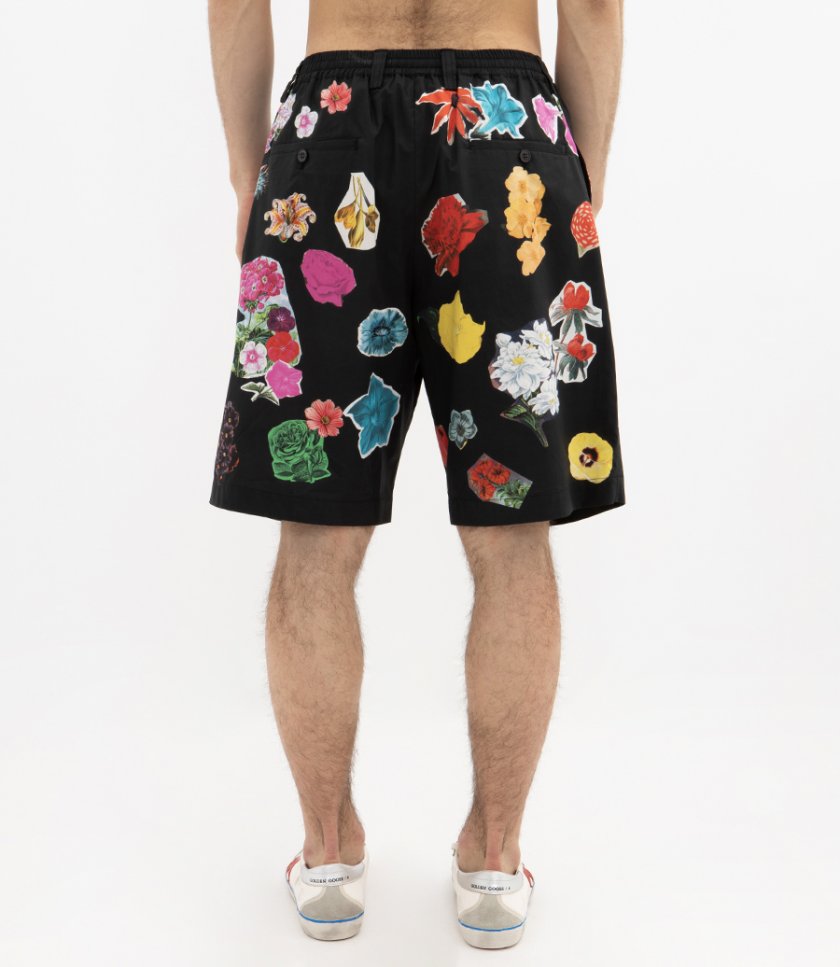 BERMUDA SHORTS WITH FLOWER PRINTS